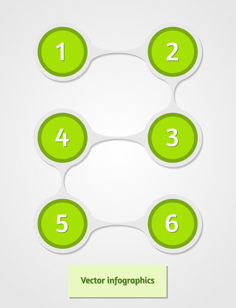 Абстрактный векторный инфографический фон
