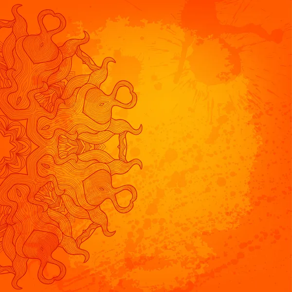 Fondo de ornamento redondo vector abstracto para su diseño — Vector de stock