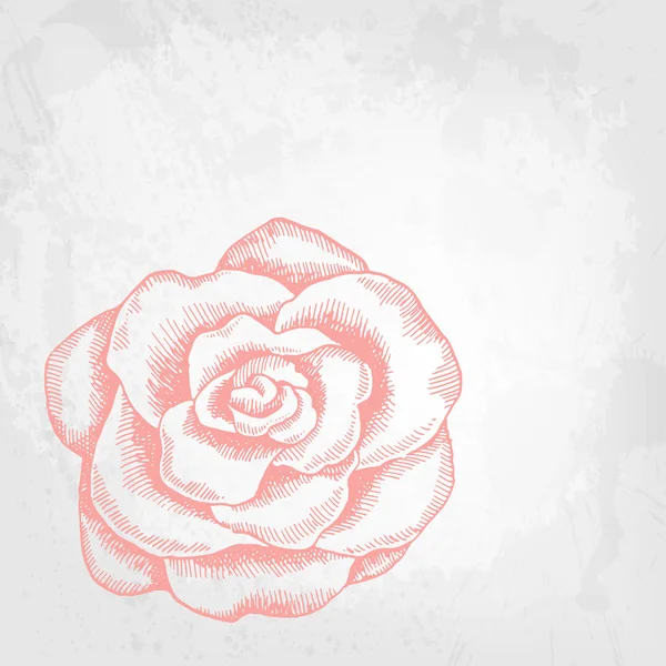 Carte vectorielle artistique avec encre rose — Image vectorielle