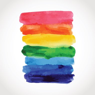 beyaz zemin üzerine suluboya afiş sanat vektör