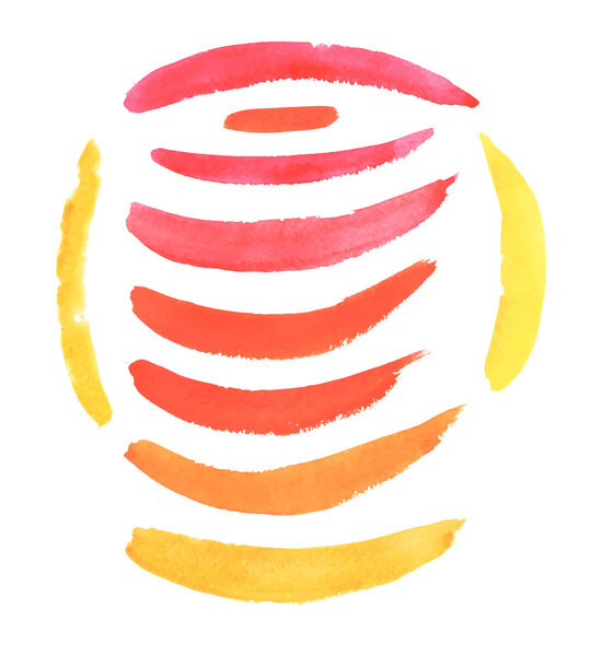 Набор векторных акварельных штрихов
