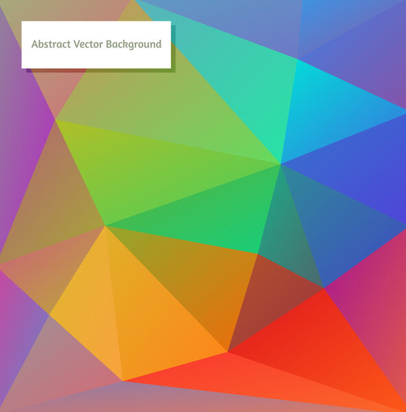 Abstract vector polygonal background for Your design