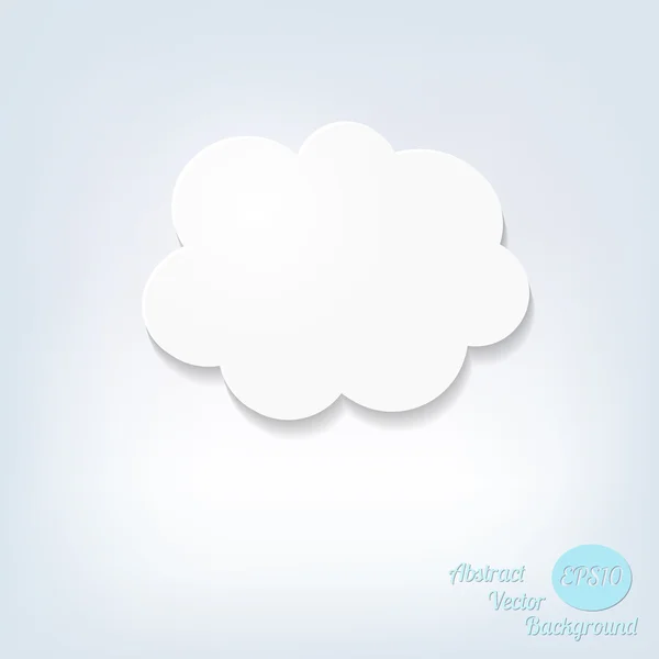 Abstract vector background. Stylized vector cloud — Stock Vector