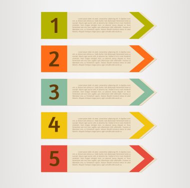 vektör Infographic okları set