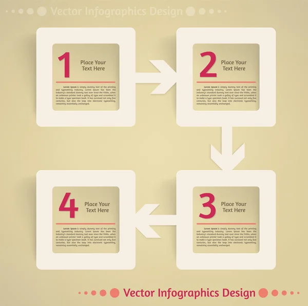 Vector flat infographics design background — Stock Vector