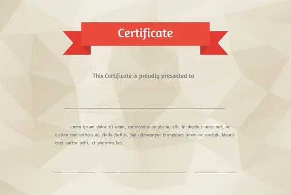 Vector certificate background — Stock Vector