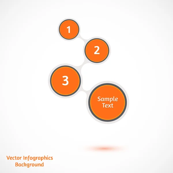 Fondo abstracto de infografías vectoriales — Vector de stock