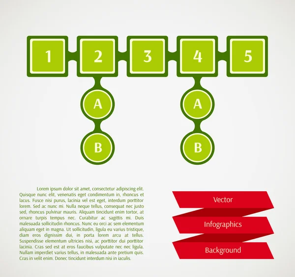 Sfondo astratto infografica vettoriale — Vettoriale Stock