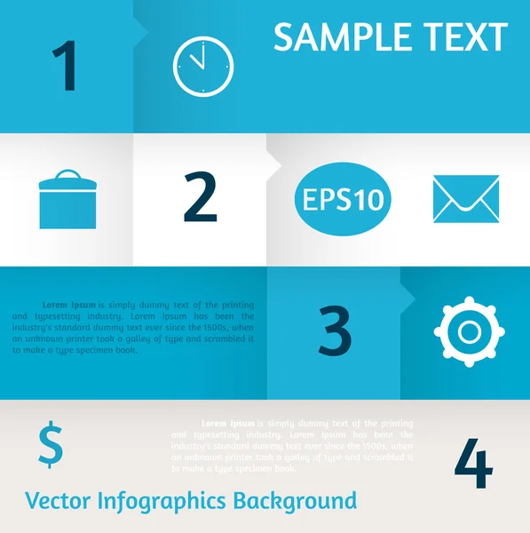 Fondo abstracto de infografías vectoriales — Vector de stock