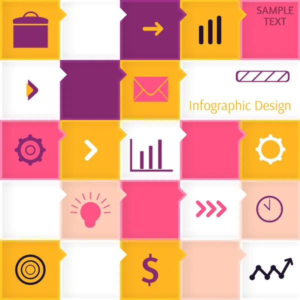 Абстрактный векторный инфографический фон — стоковый вектор
