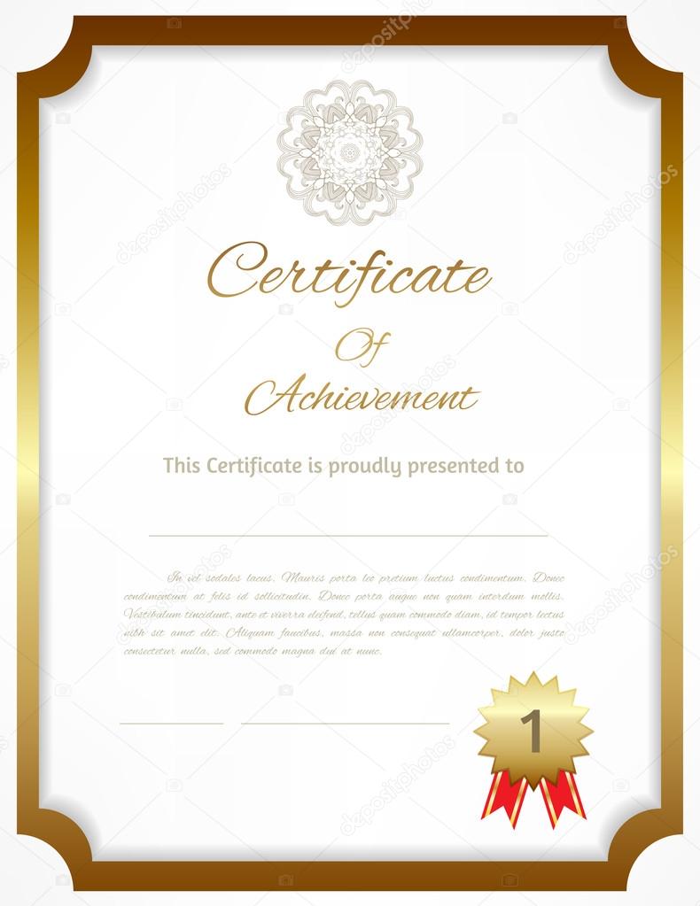 Vector certificate background
