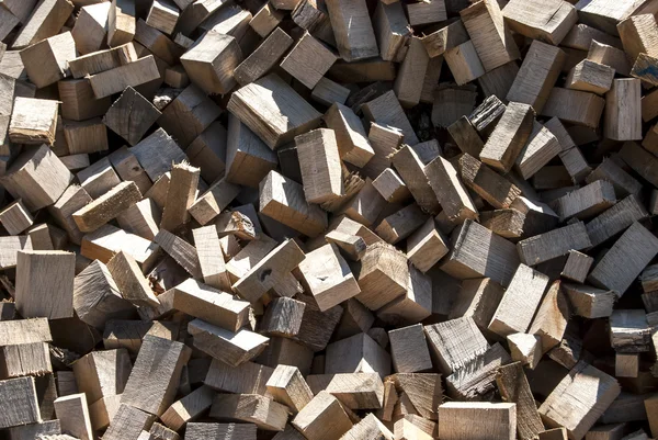 Hromadu dřeva řízky — Stock fotografie