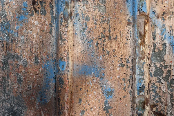 Wyblakły cyny pomalowane powierzchni — Zdjęcie stockowe