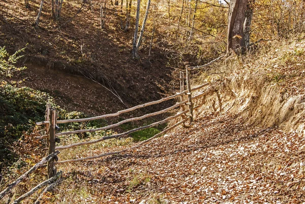 Valla de granja de montaña de madera — Foto de Stock