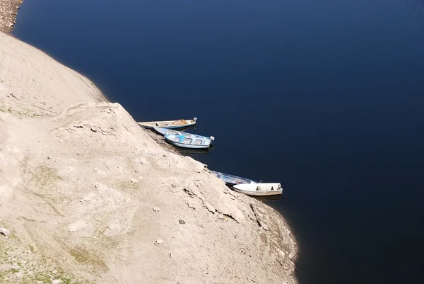Gerilemiştir baraj suları — Stok fotoğraf