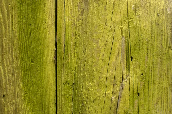 Yeşil-Sarı ahşap yüzey — Stok fotoğraf