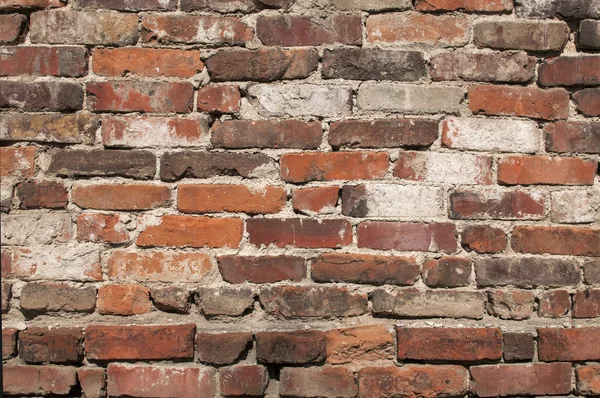 Staré omšelé brickwall — Stock fotografie