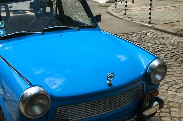 Eski model Trabant araba geri — Stok fotoğraf