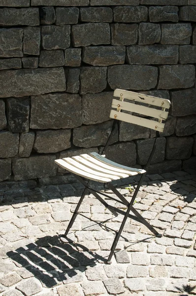 Vintage katlanır sandalye — Stok fotoğraf