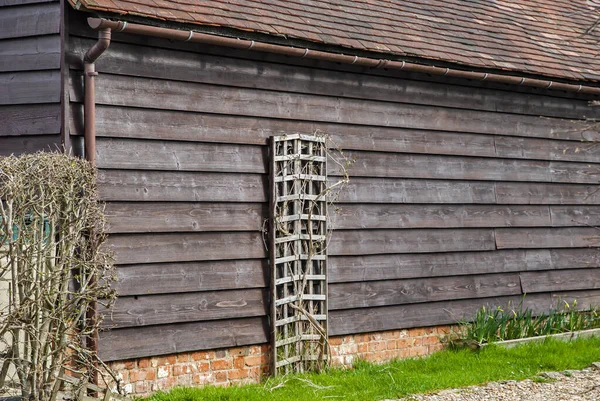 Wooden Boards Vintage Country House Back Side — Fotografia de Stock