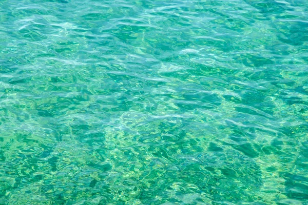 Clear Calm Turquoise Sea Waters Closeup Water Background — Fotografia de Stock