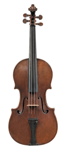 Classical violin - isolated (white background)