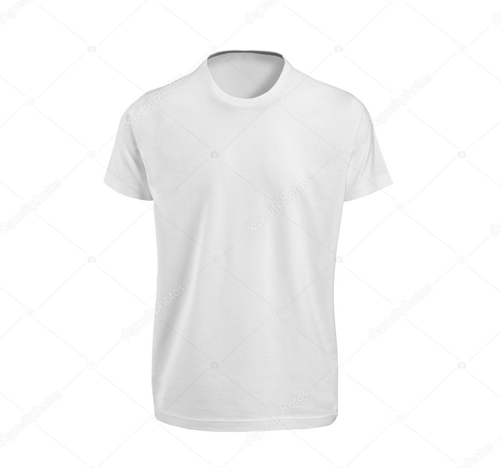 White T-shirt isolated on white background — Stock Photo © ozaiachinn ...