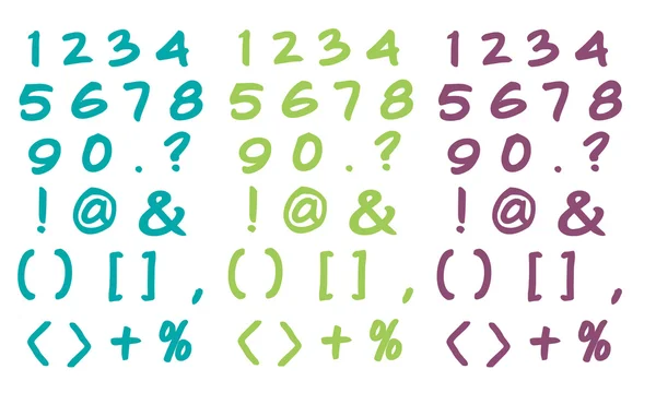 Jotted Number Sets — 스톡 사진