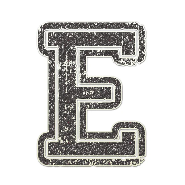 E in glitter college — Foto Stock