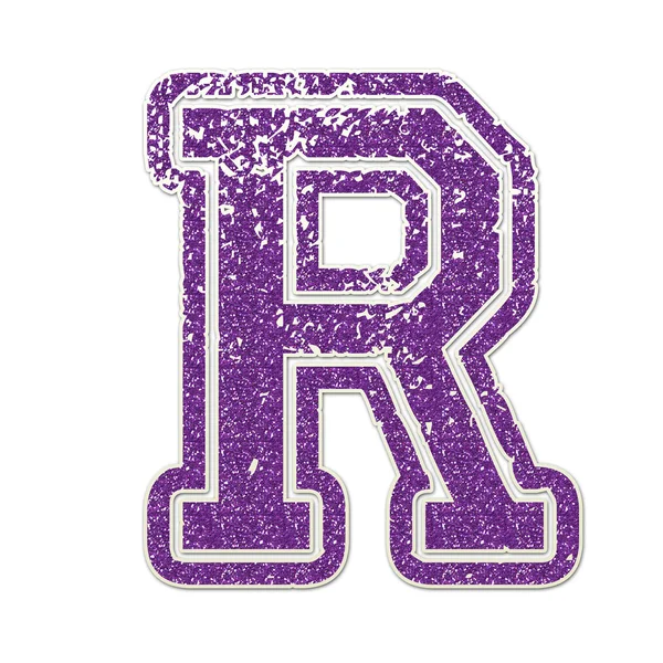 R en College Glitter —  Fotos de Stock