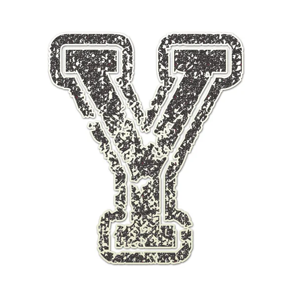 Y in College Glitter — Stockfoto