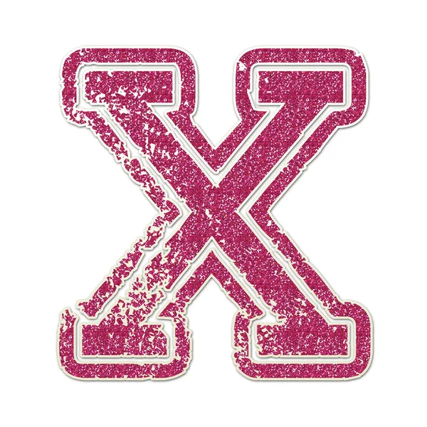 X in College Glitter — Stock Photo, Image