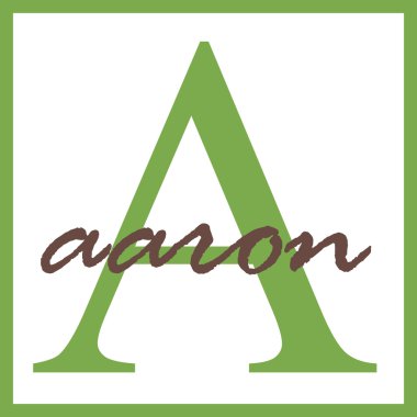 Aaron adı monogram