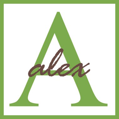 Alex adı monogram