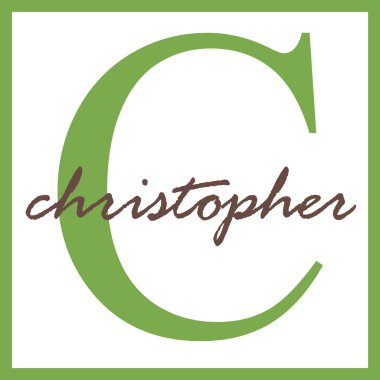 Christopher adı monogram