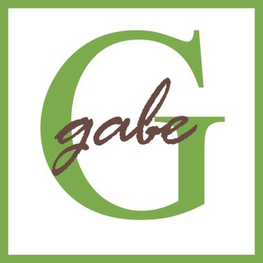Gabe adı monogram