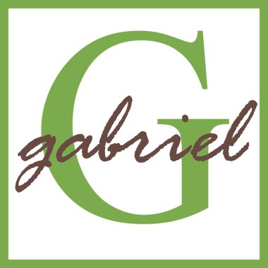 Gabriel adı monogram
