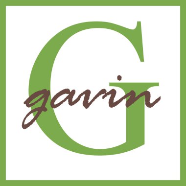 Gavin adı monogram