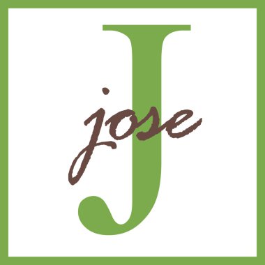 Jose adı monogram