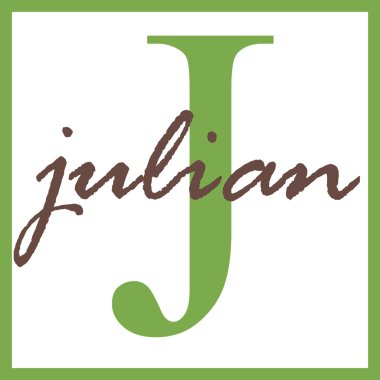 Julian adı monogram