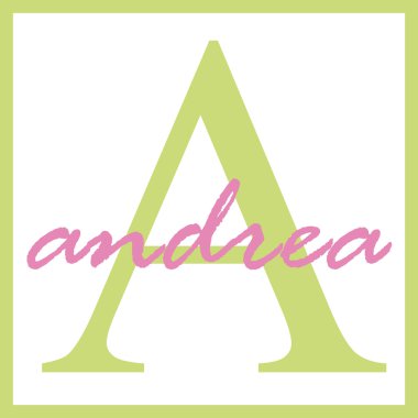 Andrea adı monogram