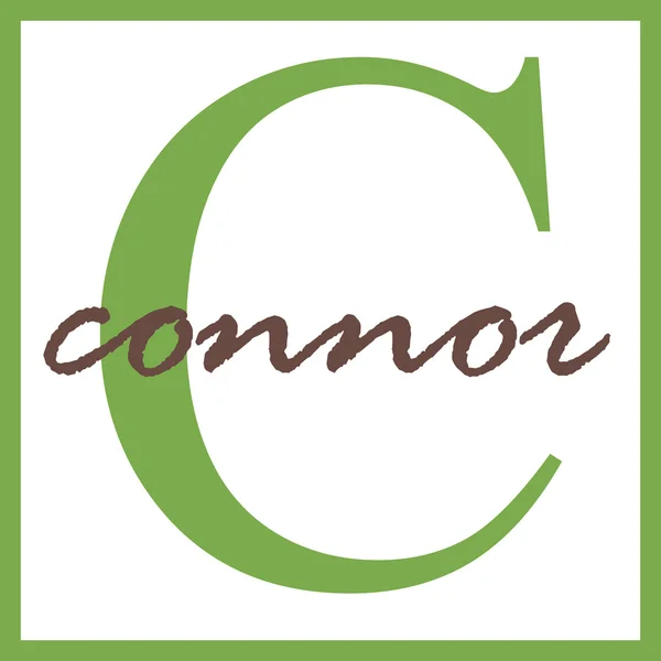 Connor nazwa monogram — Zdjęcie stockowe
