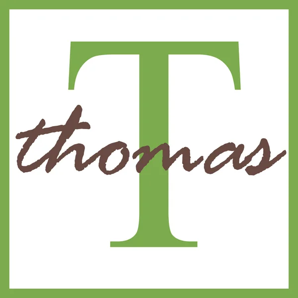 Nome Thomas Monogramma — Foto Stock