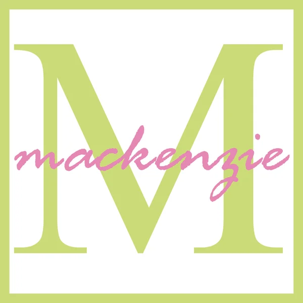 MacKenzie jméno monogram — Stock fotografie