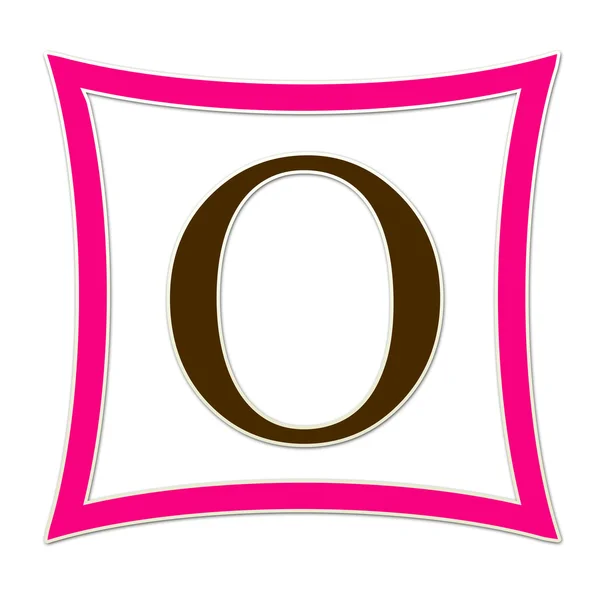 O roze en bruine monogram — Stockfoto