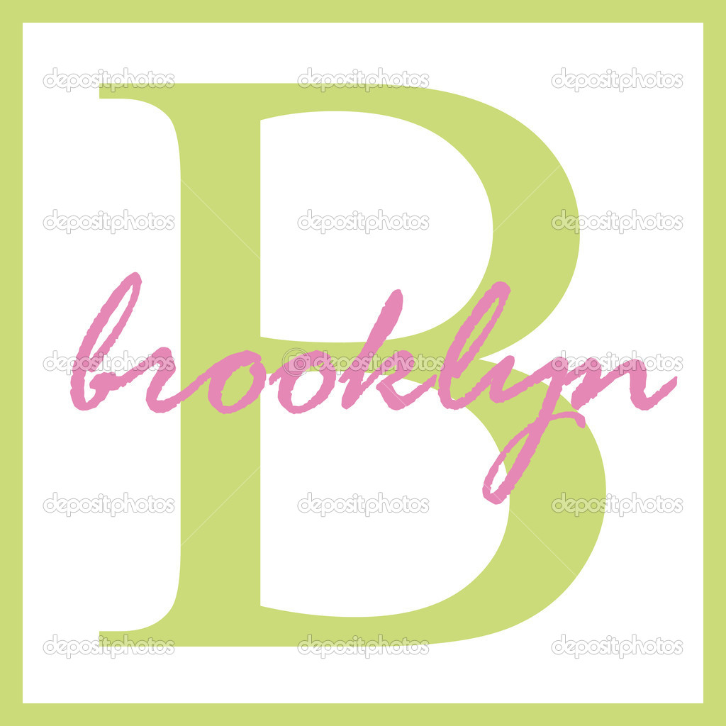 Brooklyn Name Monogram — Stock Photo © StayceeO #12200554