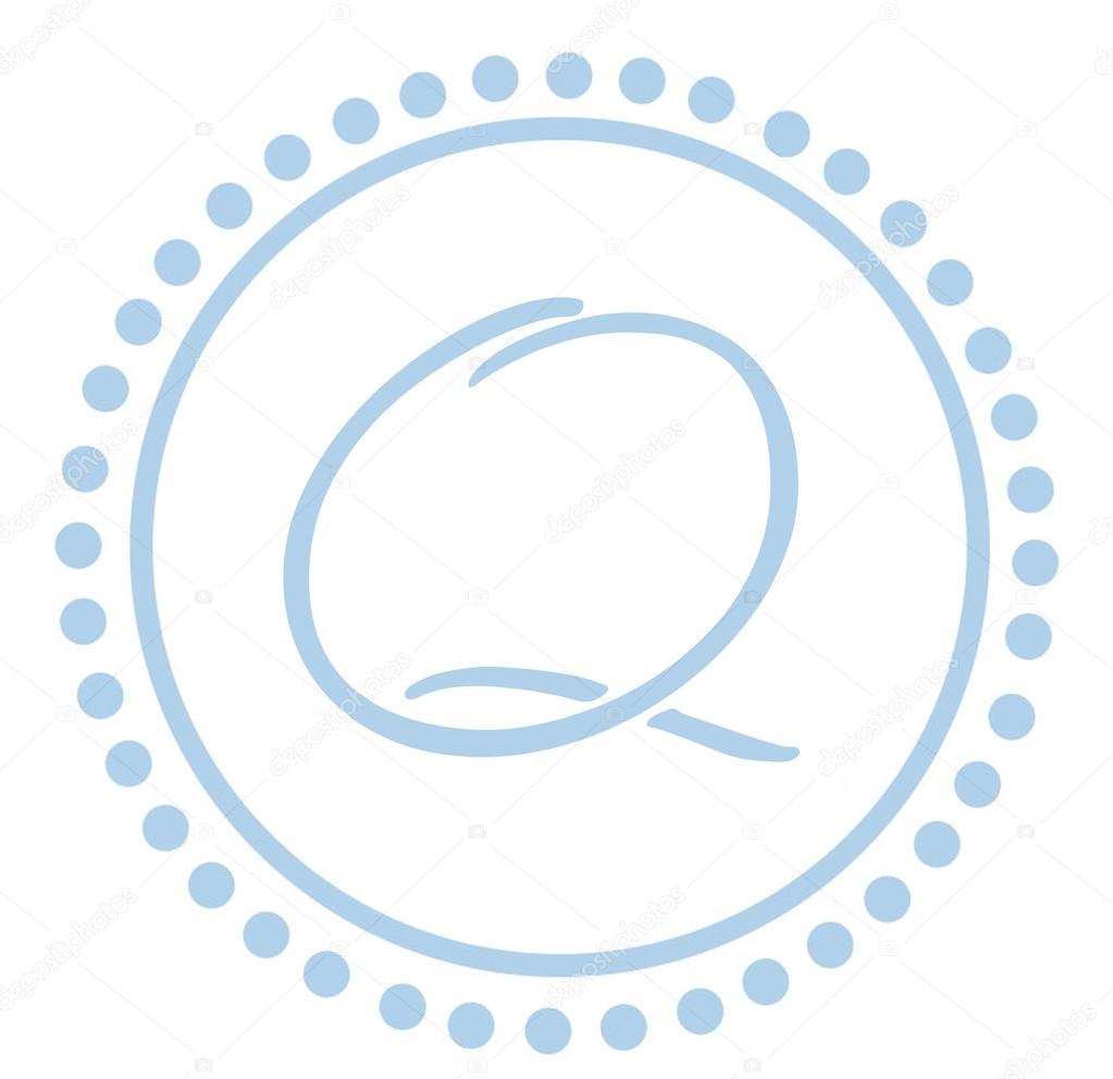 Round Letter Monogram