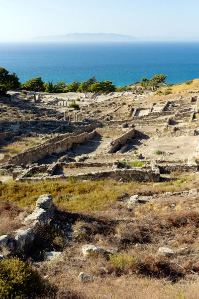 Antické ruiny Kameiros - Rhodos — Stock fotografie