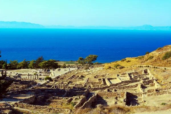 Antické ruiny Kameiros - Rhodos — Stock fotografie