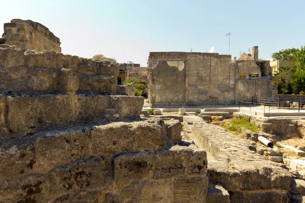 Rovine della città di Rodi — Foto Stock